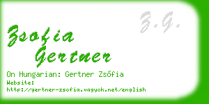 zsofia gertner business card